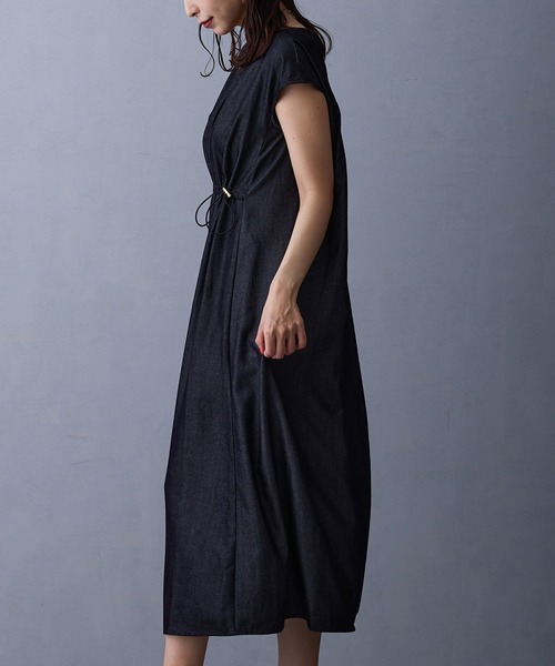 NICOLE white（ニコルホワイト）の「デニムワンピース（ワンピース・レディース・ブルー/ブラック・FREE）」の6枚目の写真