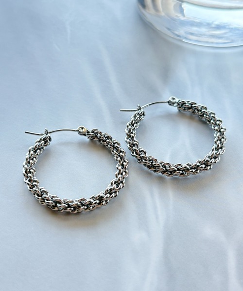 ciite' surgical stainless(シーテサージカルステンレス)の「【 金属アレルギー対応 】デザインフープピアス サージカルステンレス(両耳用)(ピアス(両耳用)・レディース・ゴールド/シルバー・FREE)」の16枚目の写真