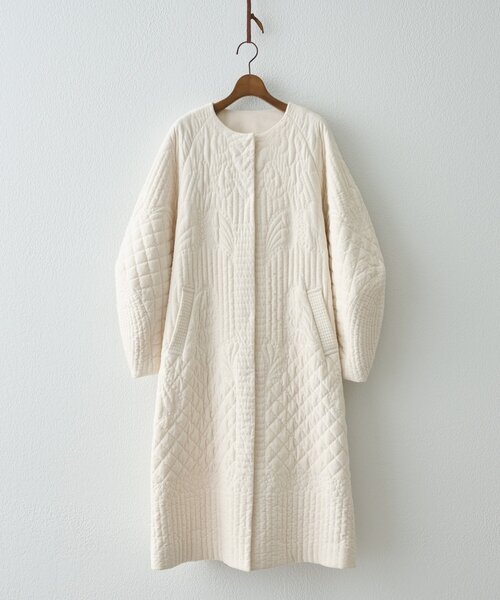 ビアズリーキルティングコート 15 quinze》刺繍キルトコート | BEARDSLEY(ビアズリー)レディース