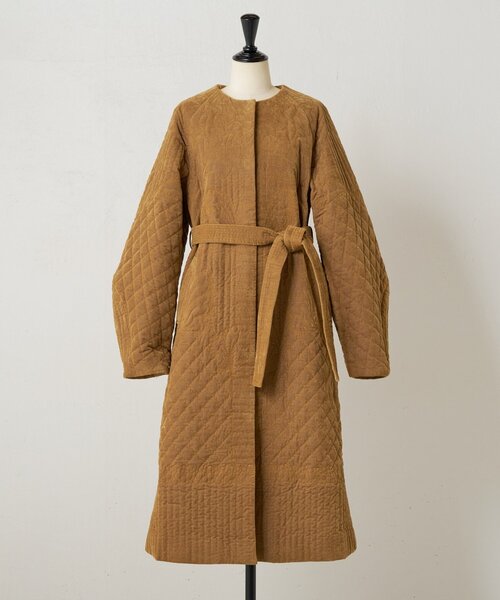 BEARDSLEY（ビアズリー）の「《15 quinze》刺繍キルトコート（その他アウター・レディース・アイボリー/キャメル・FREE）」の14枚目の写真