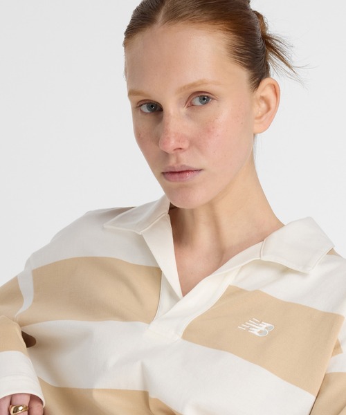 NEW BALANCE(ニューバランス)の「Rugby ロングスリーブトップ(ポロシャツ・レディース・ブルー系その他/ブラウン系その他・MEDIUM/LARGE/X-LARGE/SMALL)」の5枚目の写真