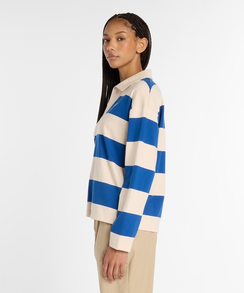 NEW BALANCE(ニューバランス)の「Rugby ロングスリーブトップ(ポロシャツ・レディース・ブルー系その他/ブラウン系その他・MEDIUM/LARGE/X-LARGE/SMALL)」の8枚目の写真