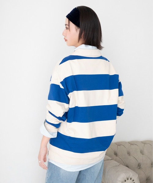 NEW BALANCE(ニューバランス)の「Rugby ロングスリーブトップ(ポロシャツ・レディース・ブルー系その他/ブラウン系その他・MEDIUM/LARGE/X-LARGE/SMALL)」の16枚目の写真