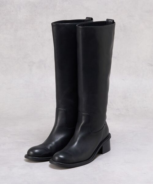 LANVIN en Bleu（ランバンオンブルー）の「レザーロングブーツ（ブーツ・レディース・ブラウン/ブラック・L/M/S）」の4枚目の写真