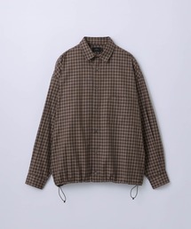 【SLICK/スリック】Micro Check Drawstring Regular Shirt/マイクロチェックドロストレギュラーカラーシャツ / クラシック