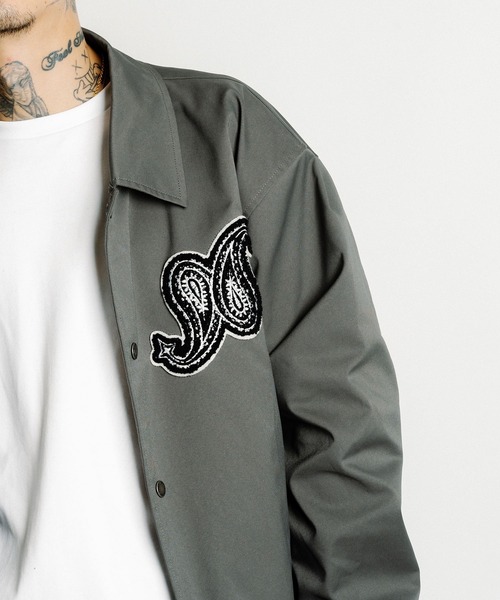 Subciety（サブサエティ）の「Light varsity jkt（スタジャン・メンズ・グレー/ブラック/カーキ・LARGE/X-LARGE/SMALL/MEDIUM）」の9枚目の写真