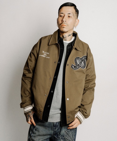 Subciety（サブサエティ）の「Light varsity jkt（スタジャン・メンズ・グレー/ブラック/カーキ・LARGE/X-LARGE/SMALL/MEDIUM）」の12枚目の写真