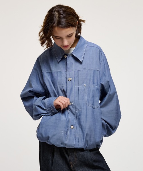 WETTEMPT(ウィテンプト)の「CHAMBRAY TRACKER SHIRT JACKET / シャンブレートラッカーシャツジャケット(シャツ/ブラウス・メンズ・チャコールグレー/ブルー・SMALL/MEDIUM/LARGE)」の17枚目の写真