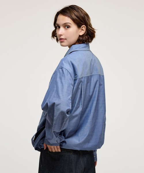 WETTEMPT(ウィテンプト)の「CHAMBRAY TRACKER SHIRT JACKET / シャンブレートラッカーシャツジャケット(シャツ/ブラウス・メンズ・チャコールグレー/ブルー・SMALL/MEDIUM/LARGE)」の20枚目の写真