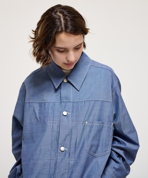 CHAMBRAY TRACKER SHIRT JACKET / シャンブレートラッカーシャツ