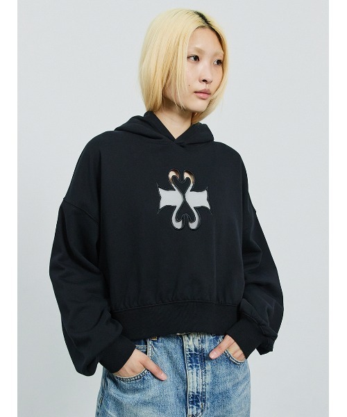 SORIN（ソリン　）の「SWAN Cutwork Balloon Hoodie/スワンカットワーク　バルーンフーディ（パーカー・レディース・ブラック/グレー/グリーン・38）」の15枚目の写真