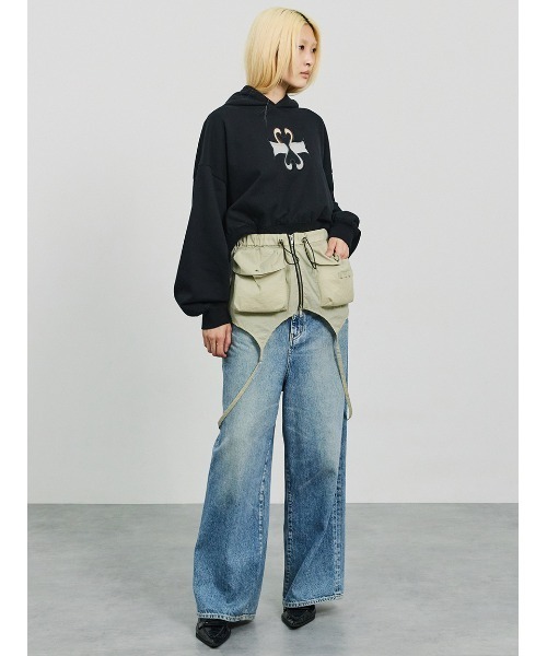 SORIN（ソリン　）の「SWAN Cutwork Balloon Hoodie/スワンカットワーク　バルーンフーディ（パーカー・レディース・ブラック/グレー/グリーン・38）」の22枚目の写真