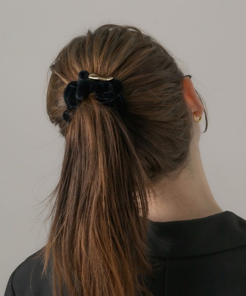 muku（ムク）の「CHOUCHOU/VELOUR（シュシュ・レディース・ブラック×ゴールド/ブラウン/ブラック×シルバー・FREE）」の18枚目の写真