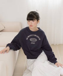 REMOON（リムーン）の「クルーネックフロッキープリントスウェット（スウェット）」