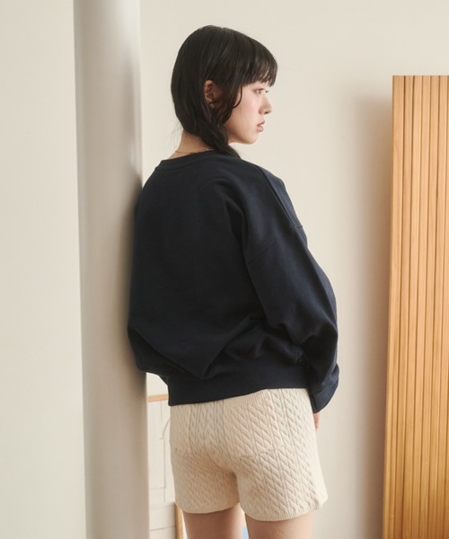 REMOON（リムーン）の「クルーネックフロッキープリントスウェット（スウェット・レディース・レッド/ネイビー/グレー・FREE）」の20枚目の写真