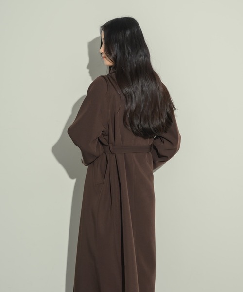 NEUNA（ヌナ）の「ドレープロングコート（ノーカラーコート）」 - WEAR