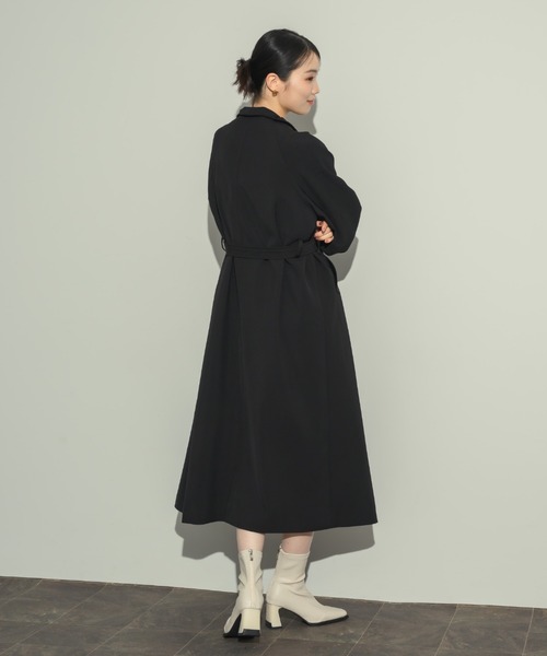 ドレープロングコート（ノーカラーコート）｜NEUNA（ヌナ）の