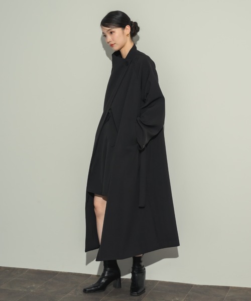 NEUNA（ヌナ）の「ドレープロングコート（ノーカラーコート）」 - WEAR