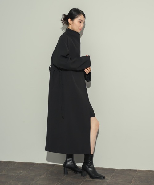 NEUNA(ヌナ)の「ドレープロングコート(トレンチコート・レディース・ブラック/ブラウン・FREE)」の19枚目の写真
