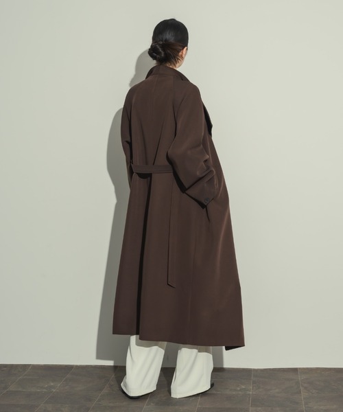 ドレープロングコート（ノーカラーコート）｜NEUNA（ヌナ）の