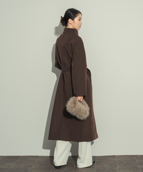 ドレープロングコート（ノーカラーコート）｜NEUNA（ヌナ）の