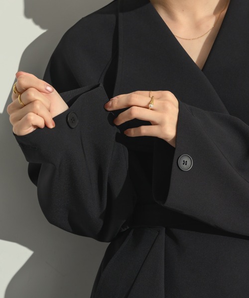 neuna ドレープロングコート ドレープロングコート（ノーカラーコート）｜NEUNA（ヌナ）の