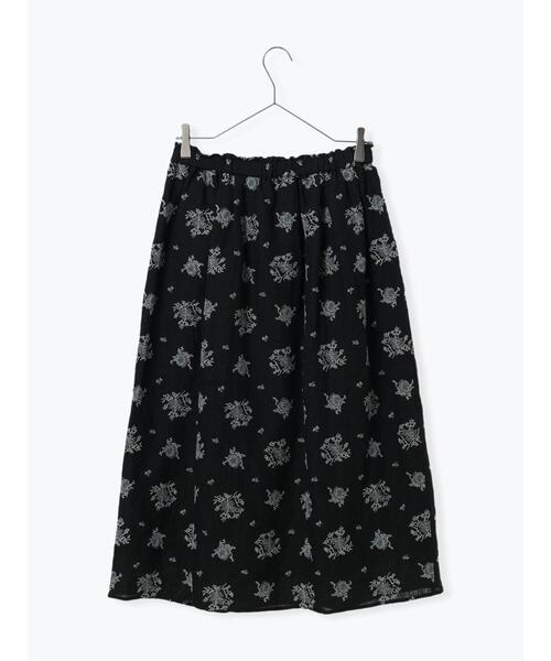 TSUHARU by Samansa Mos2(ツハルバイサマンサモスモス)の「ローズ柄総刺繍スカート(スカート・レディース・オリーブ/ブラック・F)」の12枚目の写真