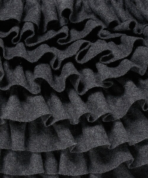 UNITED ARROWS（ユナイテッドアローズ）の「フリル ワンハンドルバッグ（ハンドバッグ・レディース・ブラック/ダークグレー・FREE）」の13枚目の写真