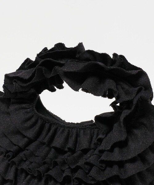 UNITED ARROWS（ユナイテッドアローズ）の「フリル ワンハンドルバッグ（ハンドバッグ・レディース・ブラック/ダークグレー・FREE）」の16枚目の写真