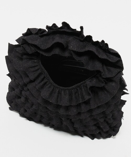 UNITED ARROWS（ユナイテッドアローズ）の「フリル ワンハンドルバッグ（ハンドバッグ・レディース・ブラック/ダークグレー・FREE）」の17枚目の写真