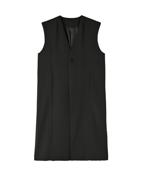 STYLE DELI(スタイルデリ)の「【Kana Oyama×BLK001】ロングジレ(ノーカラージャケット・レディース・ネイビー/ブラック・FREE)」の10枚目の写真