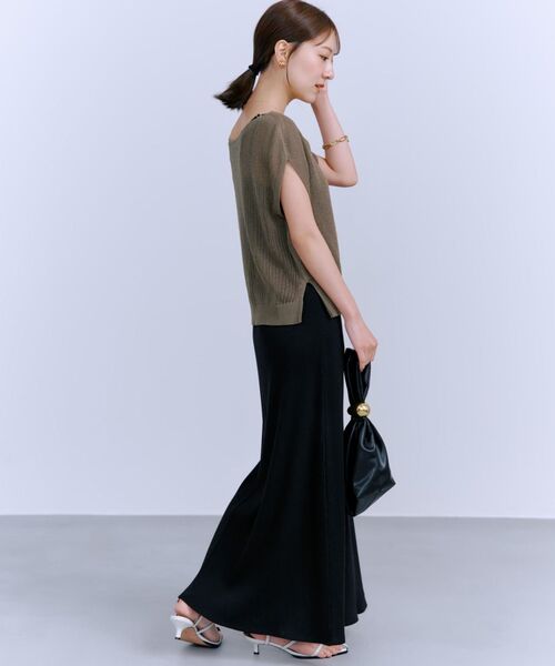 COHINA（コヒナ）の「カップ付きキャミワンピース 【低身長・小柄女性】（ワンピース・レディース・ブラック/ブラウン・REGULAR/SHORT）」の11枚目の写真