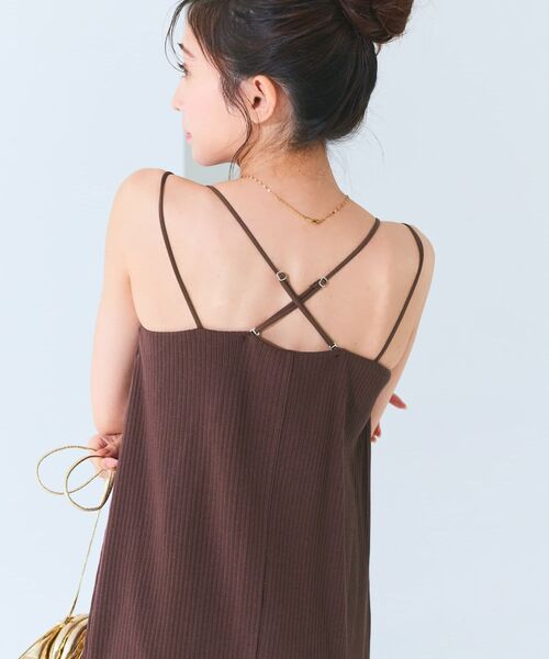 COHINA（コヒナ）の「カップ付きキャミワンピース 【低身長・小柄女性】（ワンピース・レディース・ブラック/ブラウン・REGULAR/SHORT）」の17枚目の写真