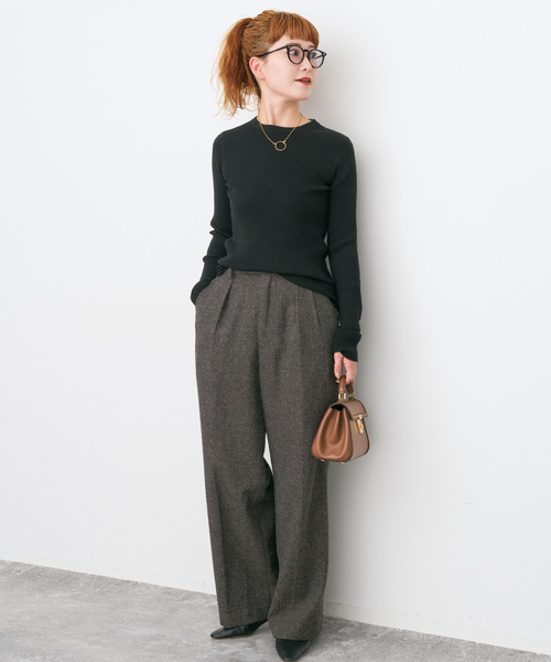 Spick & Span（スピックアンドスパン）の「ツイードタックパンツ（その他パンツ・レディース・ホワイト/マルチ・36/38）」の5枚目の写真