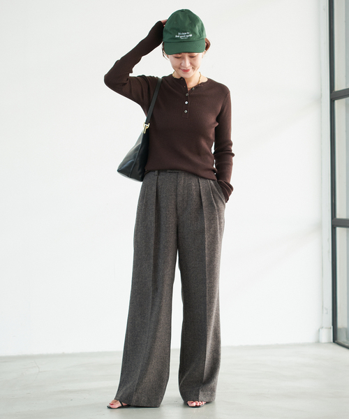 Spick & Span（スピックアンドスパン）の「ツイードタックパンツ（その他パンツ・レディース・ホワイト/マルチ・36/38）」の6枚目の写真