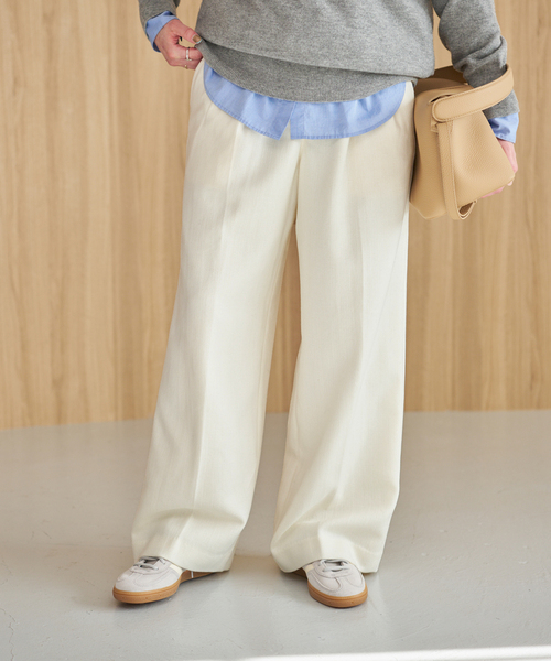 Spick & Span（スピックアンドスパン）の「ツイードタックパンツ（その他パンツ・レディース・ホワイト/マルチ・36/38）」の8枚目の写真