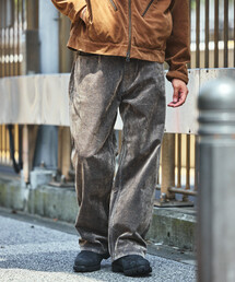 FREAK'S STORE | FREAK’S STORE/フリークスストア ストレートシルエット フロッキー ワイドデニムパンツ(デニムパンツ)