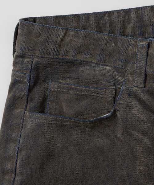 FREAK'S STORE（フリークスストア）の「FREAK’S STORE/フリークスストア ストレートシルエット フロッキー ワイドデニムパンツ（デニムパンツ・メンズ・ベージュ/ブラウン・LARGE/MEDIUM）」の17枚目の写真