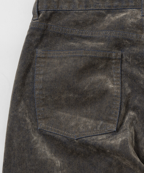 FREAK'S STORE（フリークスストア）の「FREAK’S STORE/フリークスストア ストレートシルエット フロッキー ワイドデニムパンツ（デニムパンツ・メンズ・ベージュ/ブラウン・LARGE/MEDIUM）」の20枚目の写真
