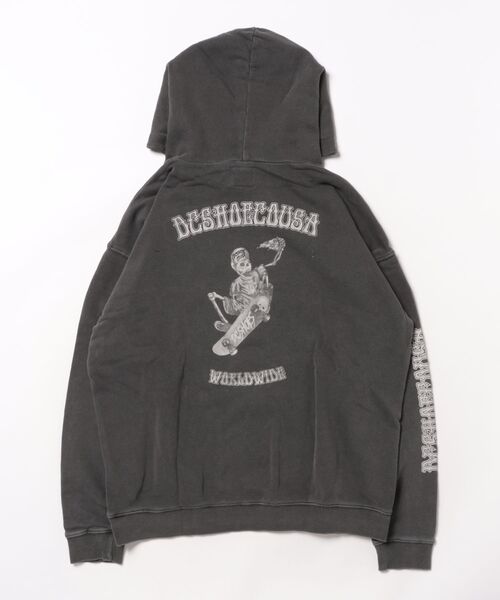 DC(ディーシー)の「DC/ディーシー 25 KD SKATE SKULL PH キッズ プルオーバー パーカー YPO254511(パーカー・キッズ・スミクロ/ベージュ・130cm/140cm/150cm/160cm)」の3枚目の写真
