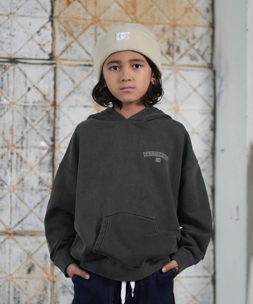 DC(ディーシー)の「DC/ディーシー 25 KD SKATE SKULL PH キッズ プルオーバー パーカー YPO254511(パーカー・キッズ・スミクロ/ベージュ・130cm/140cm/150cm/160cm)」の5枚目の写真
