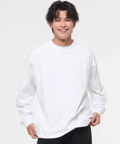 coca(coca)(コカ)の「ベーシックヘビーウェイト長袖Tシャツ(Tシャツ/カットソー・メンズ・ブラック/ホワイト・L/M/XL/S)」の1枚目の写真