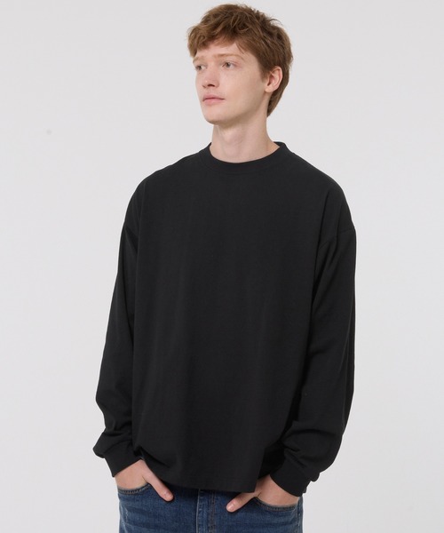 coca(coca)(コカ)の「ベーシックヘビーウェイト長袖Tシャツ(Tシャツ/カットソー・メンズ・ブラック/ホワイト・L/M/XL/S)」の2枚目の写真