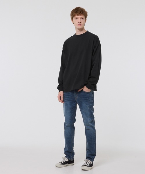 coca(coca)(コカ)の「ベーシックヘビーウェイト長袖Tシャツ(Tシャツ/カットソー・メンズ・ブラック/ホワイト・L/M/XL/S)」の3枚目の写真