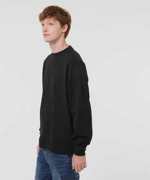 coca(coca)(コカ)の「ベーシックヘビーウェイト長袖Tシャツ(Tシャツ/カットソー・メンズ・ブラック/ホワイト・L/M/XL/S)」の4枚目の写真