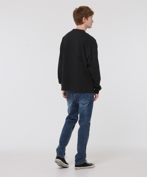 coca(coca)(コカ)の「ベーシックヘビーウェイト長袖Tシャツ(Tシャツ/カットソー・メンズ・ブラック/ホワイト・L/M/XL/S)」の5枚目の写真