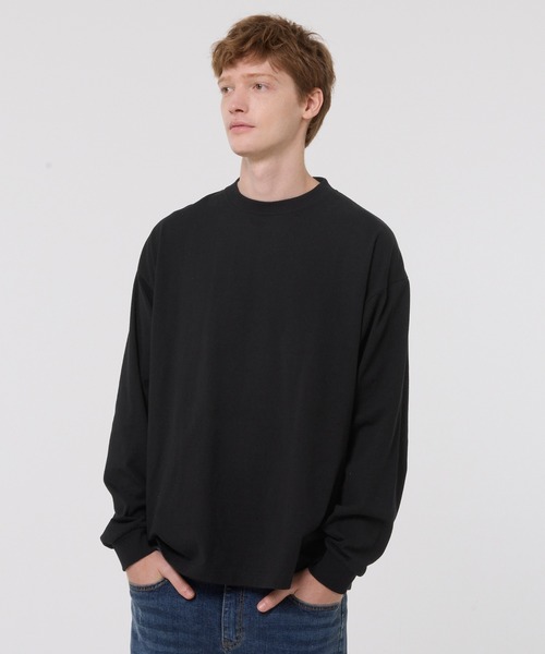 coca(coca)(コカ)の「ベーシックヘビーウェイト長袖Tシャツ(Tシャツ/カットソー・メンズ・ブラック/ホワイト・L/M/XL/S)」の6枚目の写真