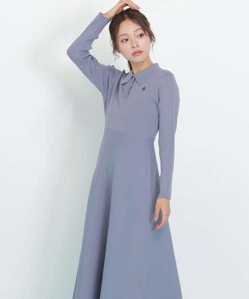 長袖ポロネックニットワンピース（ワンピース）｜JILL by JILL STUART