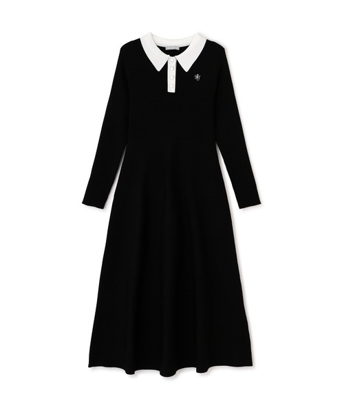 JILL by JILL STUART（ジルバイジルスチュアート）の「長袖ポロネックニットワンピース（ワンピース・レディース・ネイビー系1/ブラック系その他/ブルー・FREE）」の11枚目の写真