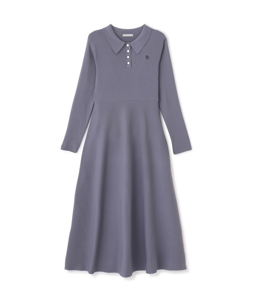 JILL by JILL STUART（ジルバイジルスチュアート）の「長袖ポロネックニットワンピース（ワンピース・レディース・ネイビー系1/ブラック系その他/ブルー・FREE）」の4枚目の写真